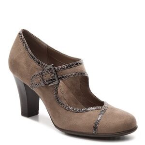 Aerosoles Water Roll Taupe Comfort Pump - 9.5 M Lightly Worn